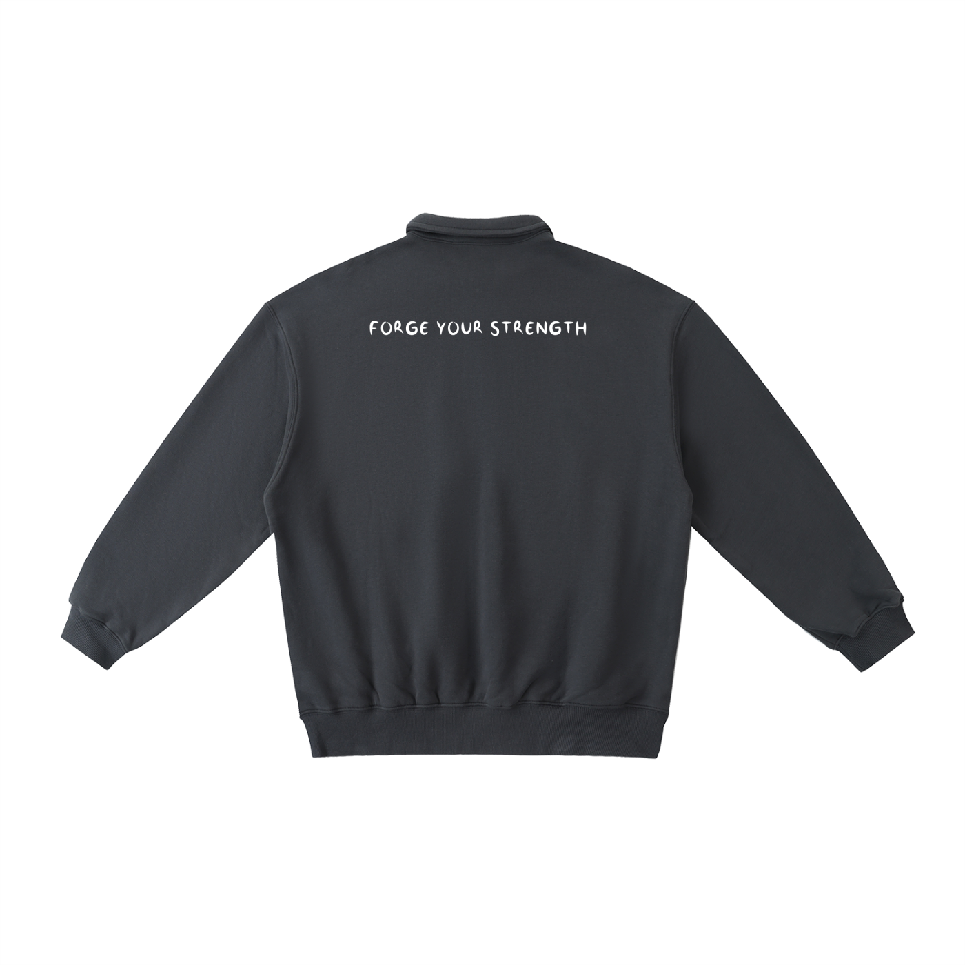 "The One" Polo-Collar Sweatshirt