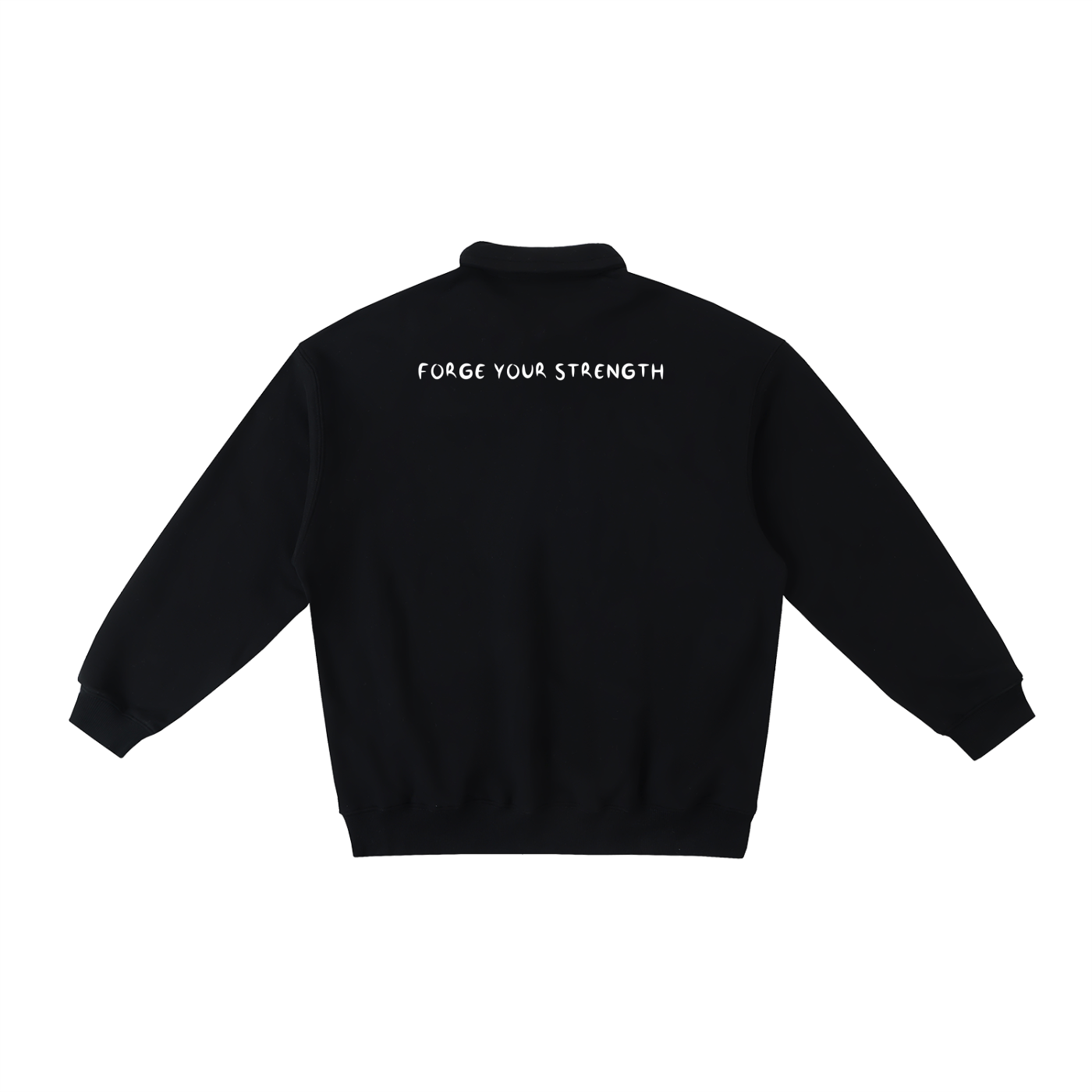 "The One" Polo-Collar Sweatshirt