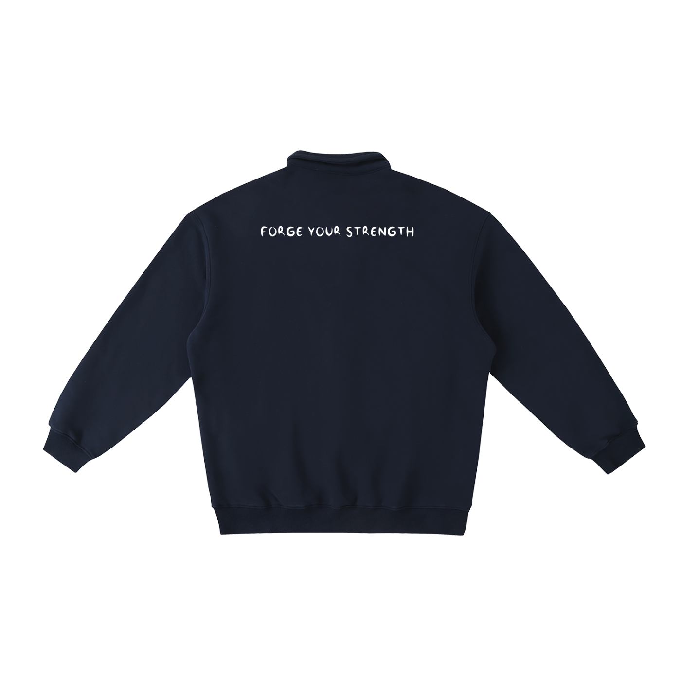 "The One" Polo-Collar Sweatshirt