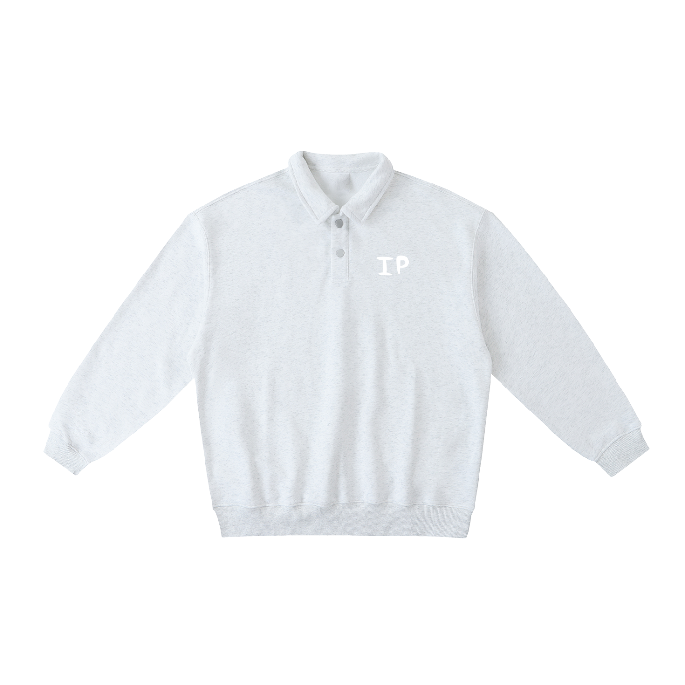 "The One" Polo-Collar Sweatshirt